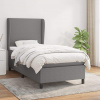 vidaXL Boxspring posteľ s matracom tmavosivá 90x190 cm látka vidaXL Boxspring posteľ s matracom tmavosivá 90x190 cm látka