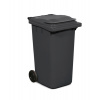 Popolnica s kolieskami, plastová, objem 240 l, antracit Popolnica s kolieskami, plastová, objem 240 l, antracit