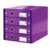 Zásuvkový box Leitz Click & Store 4 zásuvky purpurový Zásuvkový box Leitz Click & Store 4 zásuvky purpurový
