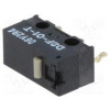 Mikrospínač SNAP ACTION bez páčky SPDT 3A/125VAC 0,1A/30VDC Mikrospínač SNAP ACTION bez páčky SPDT 3A/125VAC 0,1A/30VDC