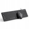 C-TECH KBM-105, drátový combo set klávesnice s myší, USB, CZ/SK C-TECH KBM-105, drátový combo set klávesnice s myší, USB, CZ/SK