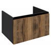 Sapho Sapho, LOREA umývadlová skrinka 70x44x51,2cm, 1x zásuvka, dub collingwood/čierna matná, LE070-1935 Sapho Sapho, LOREA umývadlová skrinka 70x44x51,2cm, 1x zásuvka, dub collingwood/čierna matná, LE070-1935
