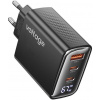 Voltage GaN nabíjačka 67W PD 3.0 QC 4.0 USB-A 2x USB-C Digitálny displej čierny Voltage GaN nabíjačka 67W PD 3.0 QC 4.0 USB-A 2x USB-C Digitálny displej čierny