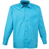 Premier | PR200, Popelínová košeľa s dl. rukávom, modrá Turquoise, 48. Premier | PR200, Popelínová košeľa s dl. rukávom, modrá Turquoise, 48.