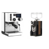 Rancilio Silvia BC PID, white + Eureka Mignon Specialita, WD black, walnut Rancilio Silvia BC PID, white + Eureka Mignon Specialita, WD black, walnut