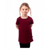Dievčenské tričko s krátkym rukávom, bordové 98 Dievčenské tričko s krátkym rukávom, bordové 98