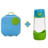 Box na občerstvenie stredný + Fľaša Sport na pitie 450 ml - modrá/zelená Box na občerstvenie stredný + Fľaša Sport na pitie 450 ml - modrá/zelená
