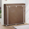 zahrada-XL Látkový regál na topánky s krytom 115 x 28 x 110 cm, hnedý 240494 zahrada-XL Látkový regál na topánky s krytom 115 x 28 x 110 cm, hnedý 240494