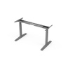 Stolová podnož BASIC, výškovo nastaviteľná, 2-motorová, 120-160cm x80 cm, farba sivá RAL 9006 Stolová podnož BASIC, výškovo nastaviteľná, 2-motorová, 120-160cm x80 cm, farba sivá RAL 9006