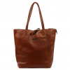 Dámska kožená kabelka MiaMore 01-014 Z DOLLARO hnedá 40 x 38 x 13 cm Dámska kožená kabelka MiaMore 01-014 Z DOLLARO hnedá 40 x 38 x 13 cm