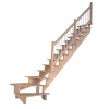 StarWood Schody Lindos dubové pravé 100cm otvorené drev. nerez. zábradlie StarWood Schody Lindos dubové pravé 100cm otvorené drev. nerez. zábradlie