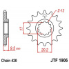 JT Reťazové koliečko JT JTF 1906-12 12T, 420 JT Reťazové koliečko JT JTF 1906-12 12T, 420