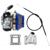 Karburátor tuning 15 mm minibike, minicross, ATV 49cc - sada modrá Karburátor tuning 15 mm minibike, minicross, ATV 49cc - sada modrá