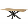 Bighome - Jedálenský stôl mango 260x100x74 prírodný lak / epoxidová čierna, priečny rám antracit matný EPOXY Bighome - Jedálenský stôl mango 260x100x74 prírodný lak / epoxidová čierna, priečny rám antracit matný EPOXY