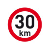 Reflexná samolepka rýchlosť 30 km, priemer 200 mm Reflexná samolepka rýchlosť 30 km, priemer 200 mm
