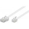 Kábel telefónny RJ11/RJ45, 10m, biely Kábel telefónny RJ11/RJ45, 10m, biely