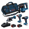 BOSCH Sada AKU náradia GSR 18V-65 + GDX 18V-285 + GBH 18V-22 + GWS 18V-8 0615A500BK BOSCH Sada AKU náradia GSR 18V-65 + GDX 18V-285 + GBH 18V-22 + GWS 18V-8 0615A500BK