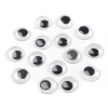 Samolepiace oči Ø15 mm - viď foto (50 ks) Samolepiace oči Ø15 mm - viď foto (50 ks)
