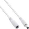 Kábel predlžovací DC 5.5mm / 2.1mm, AWG18, 3m, biely Kábel predlžovací DC 5.5mm / 2.1mm, AWG18, 3m, biely