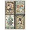 Ryžový papier - A4 - Voyages Fantastiques cards Ryžový papier - A4 - Voyages Fantastiques cards
