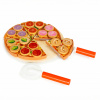Eco Toys Drevená pizza s prílohami 27ks Eco Toys Drevená pizza s prílohami 27ks