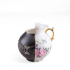 SELETTI Váza Hybrid Lfe, biela / farebná, Ø 19,5 cm, porcelán - 09190 SELETTI Váza Hybrid Lfe, biela / farebná, Ø 19,5 cm, porcelán - 09190