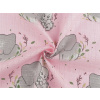 Stoklasa Bavlněná plenkovina / mušelín slon METRÁŽ - 1 (356T) růžová sv. Stoklasa Bavlněná plenkovina / mušelín slon METRÁŽ - 1 (356T) růžová sv.