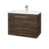 Dreja Umývadlová skrinka GIO SZZ2 80 - D25 Teak / Úchytka T04 / D25 Teak Dreja Umývadlová skrinka GIO SZZ2 80 - D25 Teak / Úchytka T04 / D25 Teak