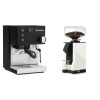 Rancilio Silvia BC, black + Eureka Mignon Silenzio 55, BL white Rancilio Silvia BC, black + Eureka Mignon Silenzio 55, BL white