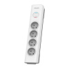 Philips SPN7040WA/60 přepěťová ochrana, bílá, 4 zásuvky, 2m kabel Philips SPN7040WA/60 přepěťová ochrana, bílá, 4 zásuvky, 2m kabel
