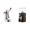 La Pavoni Esperto Abile + Eureka Mignon Specialita, WD black, walnut La Pavoni Esperto Abile + Eureka Mignon Specialita, WD black, walnut