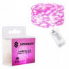 SPRINGOS LED reťaz Nano Duo 2 m 20 LED 2x AA biela ružová SPRINGOS LED reťaz Nano Duo 2 m 20 LED 2x AA biela ružová