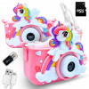 RUŽOVÝ FOTOAPARÁT JEDNOROŽEC 12MPX PRE DETI, SELFIE, HRY + SD KARTA 32 GB RUŽOVÝ FOTOAPARÁT JEDNOROŽEC 12MPX PRE DETI, SELFIE, HRY + SD KARTA 32 GB