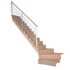 StarWood Schody Lindos dubové ľavé 80cm uzavreté dizajn. nerez. zábradlie StarWood Schody Lindos dubové ľavé 80cm uzavreté dizajn. nerez. zábradlie