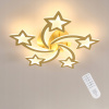 STMIEVATEĽNÉ LED STROPNÉ SVIETIDLO LUSTER ZLATÉ MODERNÉ DO OBÝVAČKY + DIAĽKOVÉ OVLÁDANIE 36W STMIEVATEĽNÉ LED STROPNÉ SVIETIDLO LUSTER ZLATÉ MODERNÉ DO OBÝVAČKY + DIAĽKOVÉ OVLÁDANIE 36W