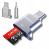 Lenovo D201 USB typ C čítačka kariet 480 Mb/s 512 GB USB-C TF Micro SD OTG Adaptér Lenovo D201 USB typ C čítačka kariet 480 Mb/s 512 GB USB-C TF Micro SD OTG Adaptér
