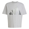 adidas adidas Big Logo Tee Grey Heather L adidas adidas Big Logo Tee Grey Heather L