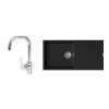 K-StrongSinks S3 Set drez Zala 1000x500mm granit čierna + Batéria Garonne chr. K-StrongSinks S3 Set drez Zala 1000x500mm granit čierna + Batéria Garonne chr.