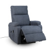 TV kreslo ALVI s elektrickým polohovaním — látka, sivá, nosnosť 130 kg TV kreslo ALVI s elektrickým polohovaním — látka, sivá, nosnosť 130 kg
