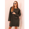 Kesi Dámske viskózové šaty Plus Size s kabelkou na retiazke Farba: Zelená, Veľkosť: UNI Kesi Dámske viskózové šaty Plus Size s kabelkou na retiazke Farba: Zelená, Veľkosť: UNI