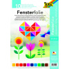 Okenní folie – statická – 23 × 33 cm, 10 listů v 10 barvách Okenní folie – statická – 23 × 33 cm, 10 listů v 10 barvách