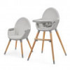 KINDERKRAFT Stolička jedálenská FINI2 Grey KINDERKRAFT Stolička jedálenská FINI2 Grey