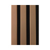 Akustický panel MDF medený, čierny filc 19 x 132 x 2650 mm Akustický panel MDF medený, čierny filc 19 x 132 x 2650 mm