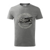 Aeroplane rides - Tričko detské bavlnené - 158 cm/12 rokov ( Tmavosivý melír ) Aeroplane rides - Tričko detské bavlnené - 158 cm/12 rokov ( Tmavosivý melír )
