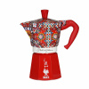 Moka Kanvica Bialetti MOKA EXPRESS D&G 6T Červená Striebristý Aluminium 6 Šálky Moka Kanvica Bialetti MOKA EXPRESS D&G 6T Červená Striebristý Aluminium 6 Šálky