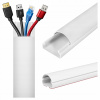 Káblová lišta RTV 100 cm samolepiaca PVC biela 100 cm Káblová lišta RTV 100 cm samolepiaca PVC biela 100 cm