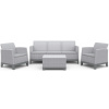 Keter SCANDI FORMA 3 SEATERS SET - Ash grey/Storm grey Keter SCANDI FORMA 3 SEATERS SET - Ash grey/Storm grey