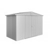 Plechový záhradný domček Biohort Europa 4A, strieborný metalický Plechový záhradný domček Biohort Europa 4A, strieborný metalický