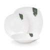 Berlingerhaus Jídelní sada talířů 18 ks Matte Green Collection bílá-zelená BH-10205 Berlingerhaus Jídelní sada talířů 18 ks Matte Green Collection bílá-zelená BH-10205