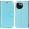 AppleMix Puzdro pre Apple iPhone 15 - stojan - umelá koža - svetlomodré AppleMix Puzdro pre Apple iPhone 15 - stojan - umelá koža - svetlomodré